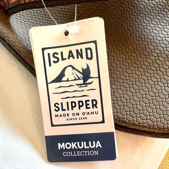 NWT Mens Hawaiian Flip Flop Sandals Mokulua by Island Slipper From Hawaii - Picture 9 of 10